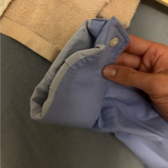 thomas dean Mens Dress Shirt Light Blue 100% Cotton 15R 32-33 NWOT - Picture 7 of 12